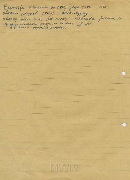 KKE 5496-4a.jpg - Dok. Oświadczenia, życiorys i dane osobowe Michała Katkowskiego, Ostróda, 1947 r.